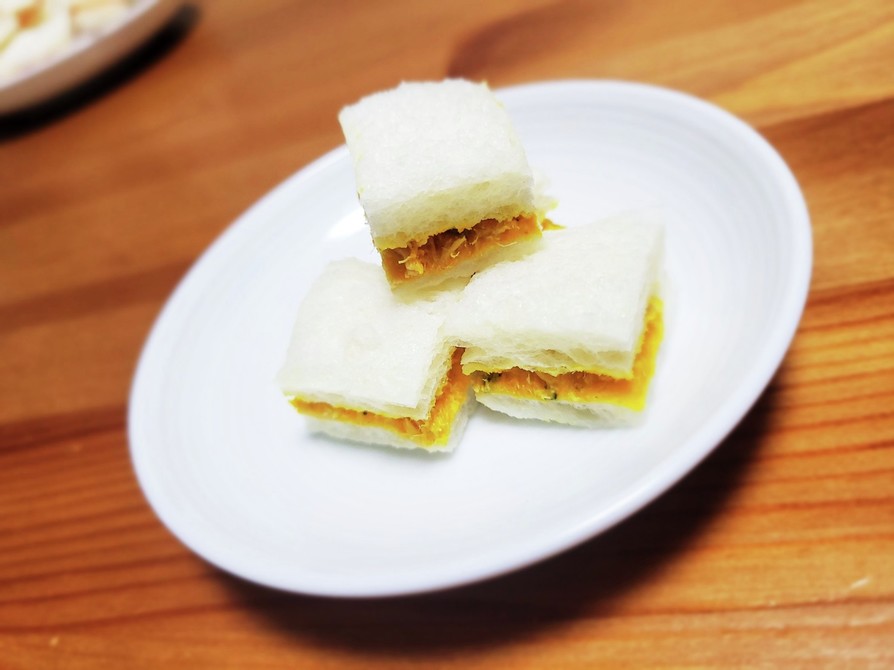 離乳食後期☆南瓜とツナのサンドイッチ☆の画像