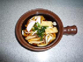 磁性鍋で作る、簡単うどん