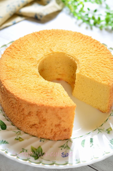 ふわふわ♬米粉の豆乳シフォンケーキの写真