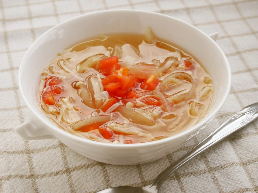 トマト入り和風スープの画像