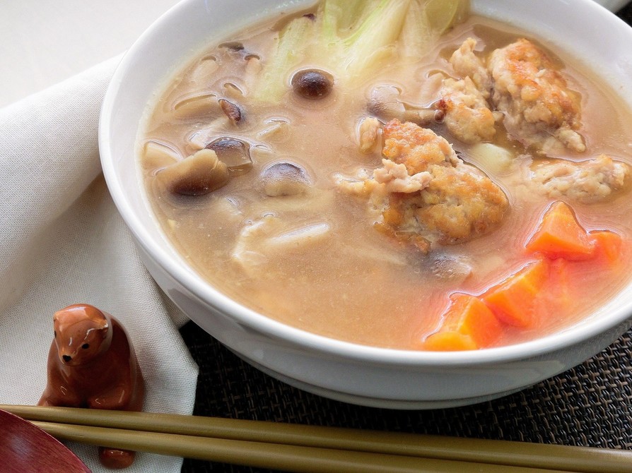 【主菜・副菜】鶏つくねと生姜のスープの画像