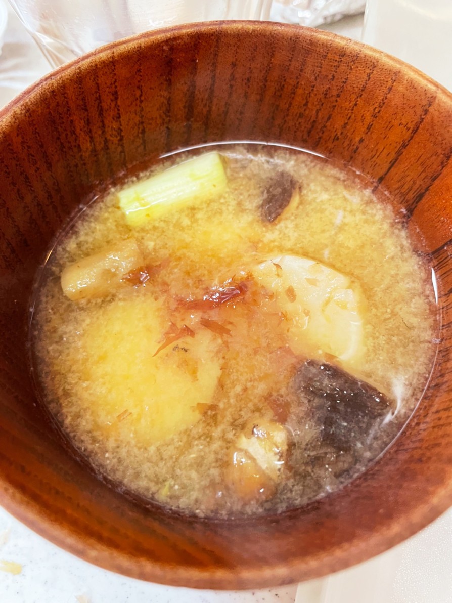 信州味噌でほっこり味噌汁の画像