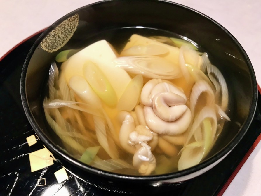 豆腐と鱈の白子のすまし汁の画像