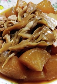 鶏大根と舞茸の煮物