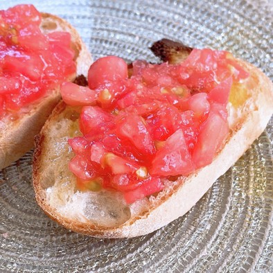 パンコントマテ/スペイン風トマトバゲットの写真