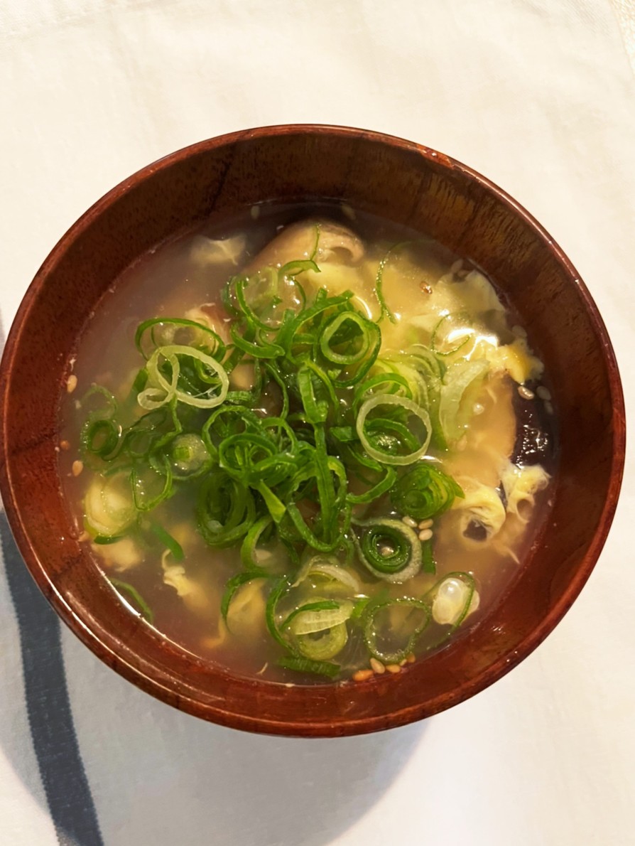 麻婆豆腐に合うスープ★中華風かき卵の画像