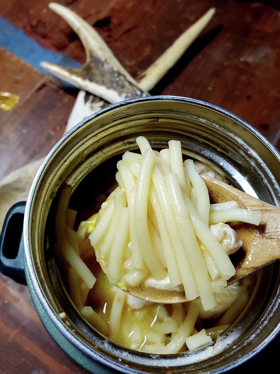 【スープ食】サバ缶と豆腐のラーメン風の画像