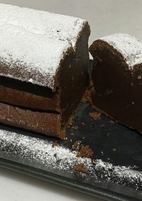 米粉で外サク中濃厚チョコケーキ