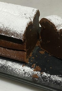 米粉で外サク中濃厚チョコケーキ