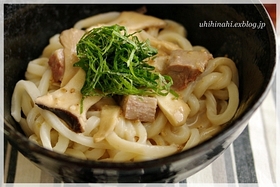 電子レンジで!柚子胡椒のゴマダレうどん