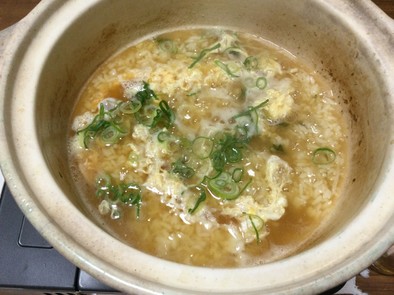 ふぐ鍋の〆の雑炊の写真