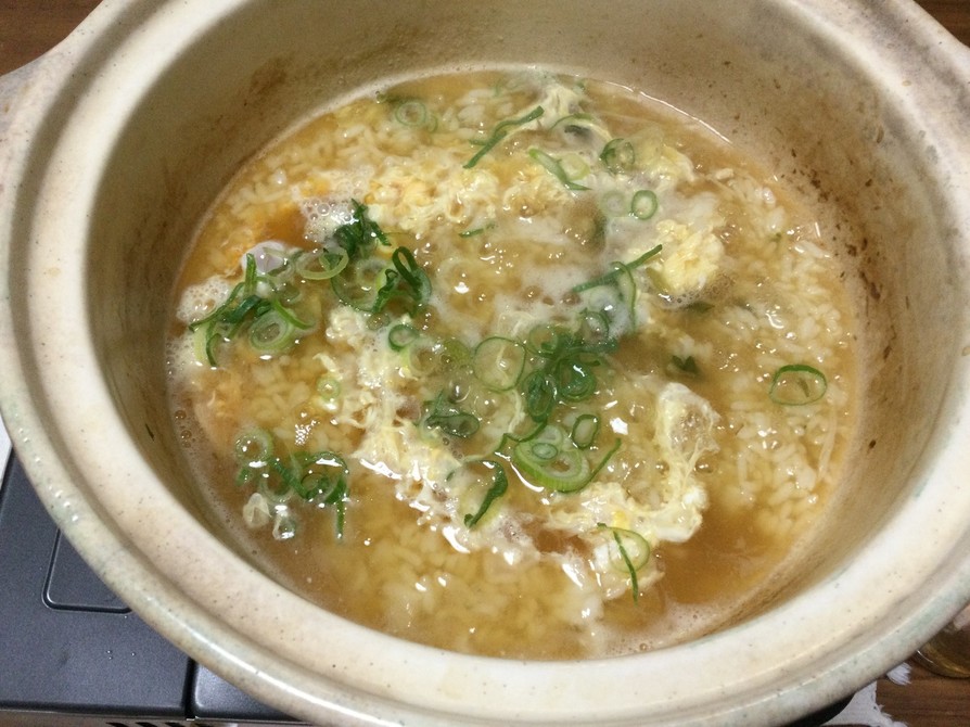 ふぐ鍋の〆の雑炊の画像
