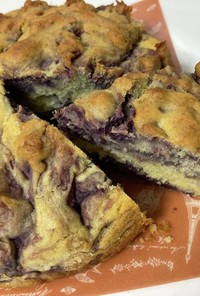 紫芋と米粉のロックケーキ風