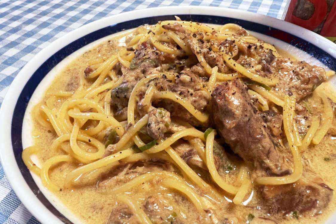簡単 ワンパン 鯖缶クリーム風パスタ レシピ 作り方 By ちょかにゃんママ クックパッド 簡単おいしいみんなのレシピが379万品