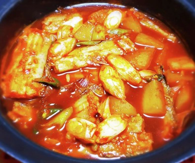 [韓国料理] 太刀魚の辛煮の写真