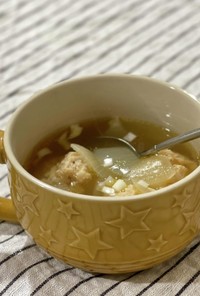 簡単♡鶏団子の中華スープ