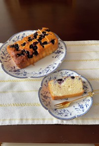 簡単ブルーベリーチーズパウンドケーキ