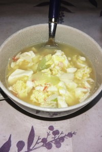 中華風の簡単あるもので作るスープ