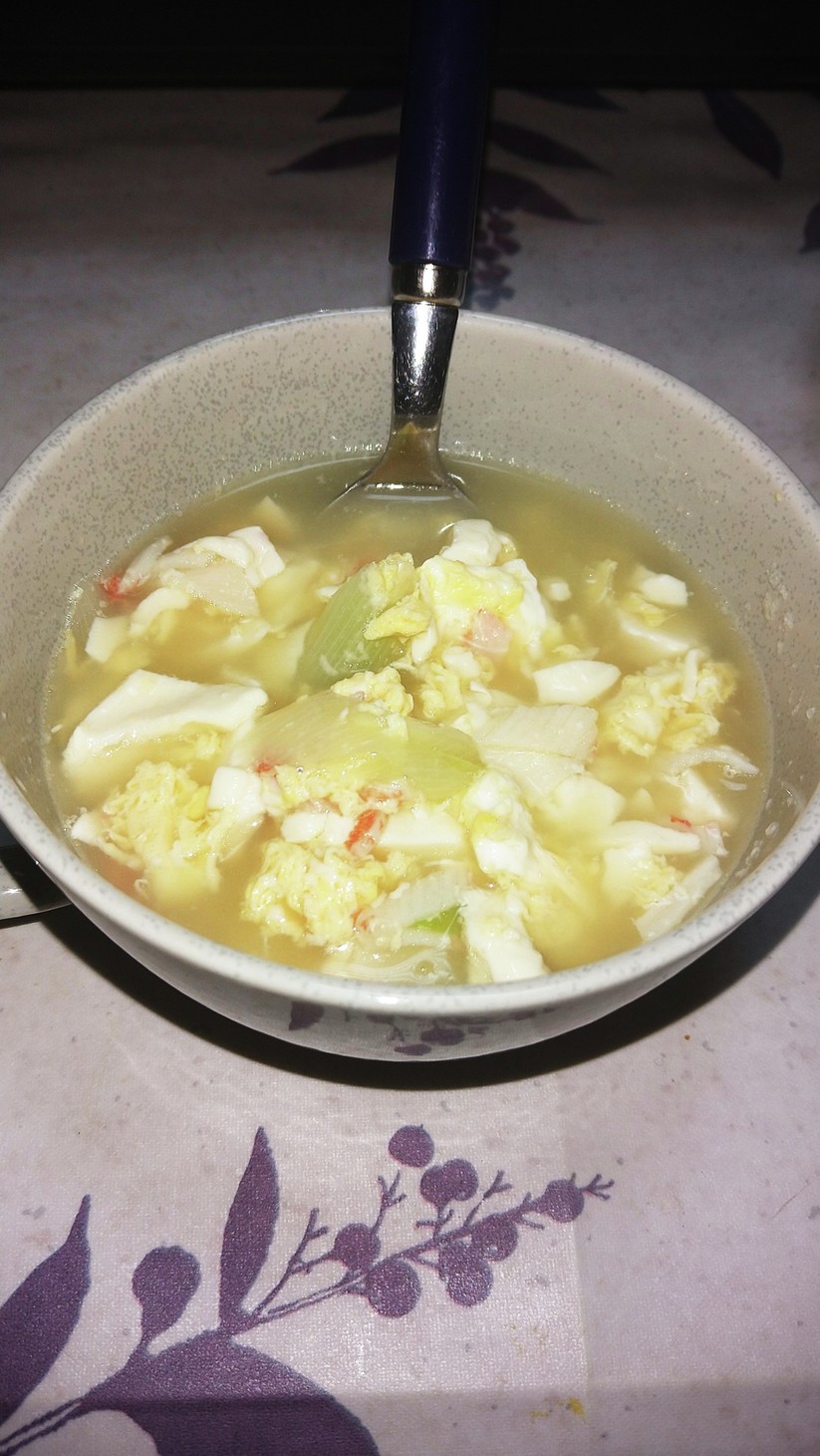 中華風の簡単あるもので作るスープの画像