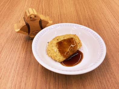 【大崎市】鶏ごぼうバーグ【学校給食】の写真