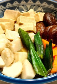 具沢山♡栄養満点な高野豆腐と野菜の煮物