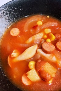ほっこり温まる簡単トマトスープ♪