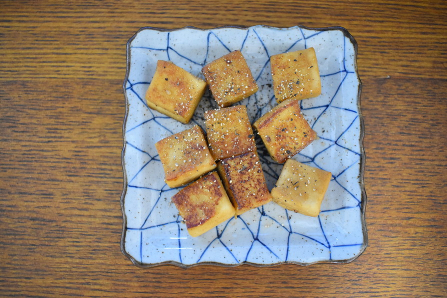 高野豆腐のサイコロステーキの画像