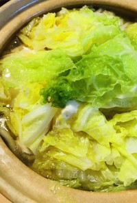 鍋の素活用●白菜＆豆腐の鶏肉煮込うどん鍋