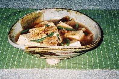 豆腐と豚肉のオイスターソース炒めの写真