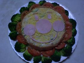 ポテトサラダ de アンパンマンケーキ