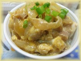 鶏皮の親子丼♪