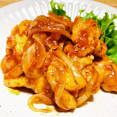 昭和のナポリタン風！鶏のケチャップ炒めの写真