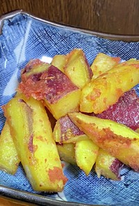 サツマイモの梅肉バター焼き