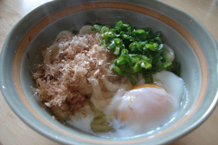 簡単 ぶかっけうどん 温泉卵のせ レシピ 作り方 By Risabo クックパッド 簡単おいしいみんなのレシピが353万品