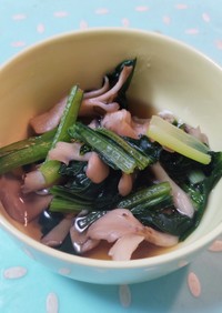 【調味料1つ】小松菜と舞茸のおひたし