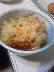 鶏ごぼうの炊き込みご飯
