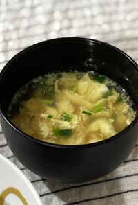 簡単♡青ネギと卵の中華スープ
