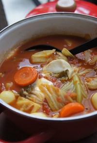 スープ風＊トマトカレー鍋