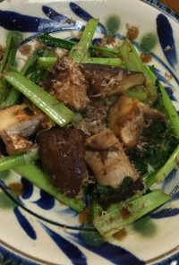 ⭐︎小松菜と椎茸のにんにく醤油焼