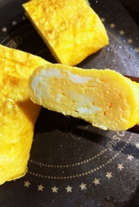 娘の好きなチーズ入りの卵焼き