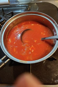深夜の濃厚あらごしトマトスープ