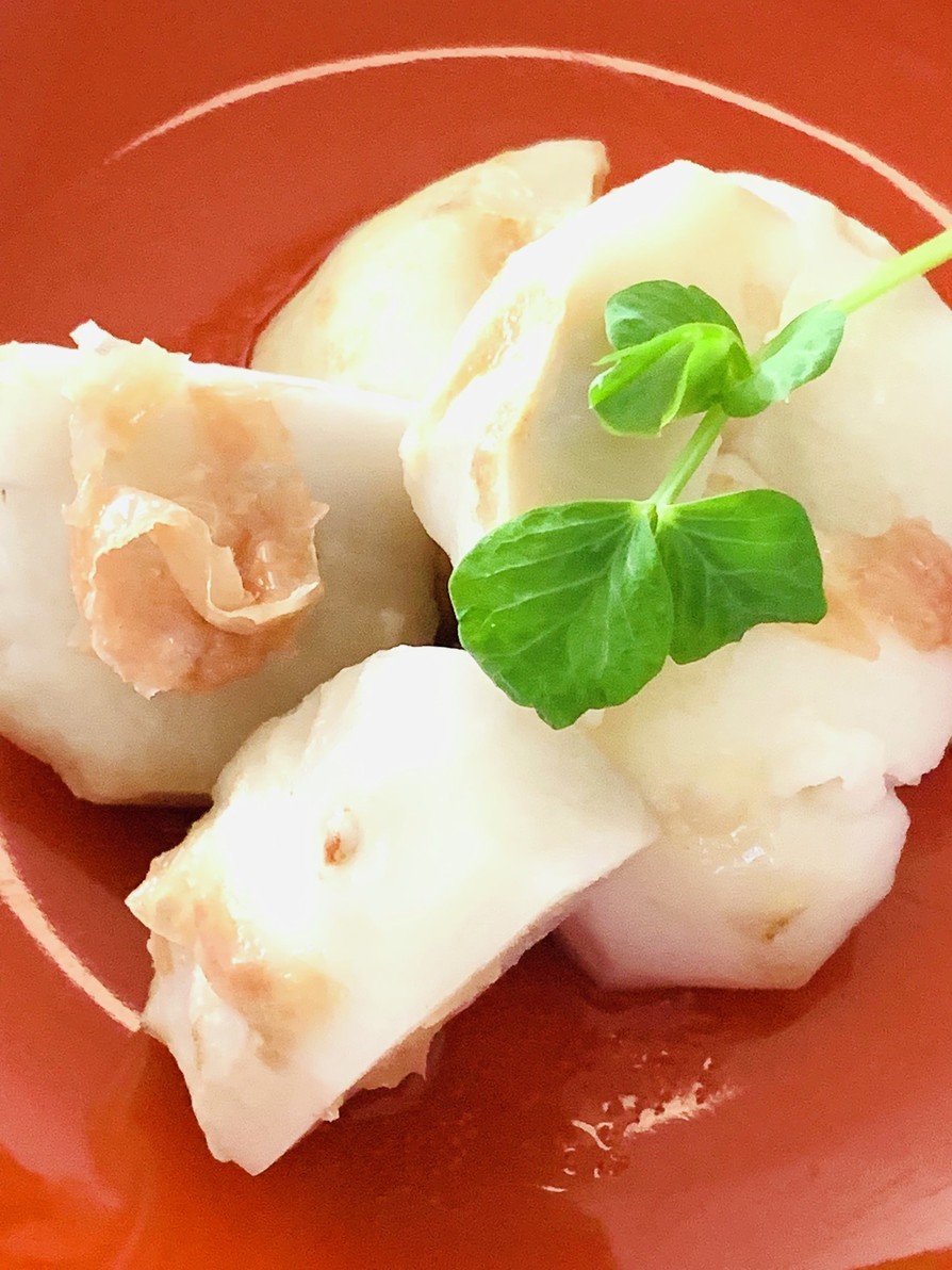 レンジで簡単！鰹節と柚子胡椒で里芋の旨煮の画像
