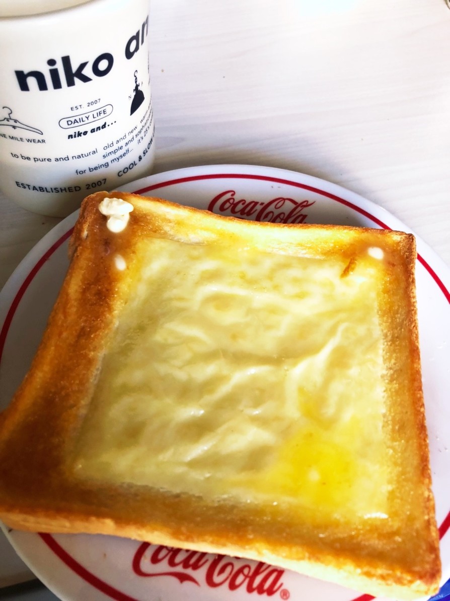 シンプルチーズトーストの画像