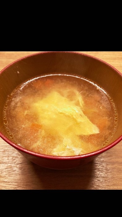 簡単！トマトとふんわり玉子の塩麴スープの写真