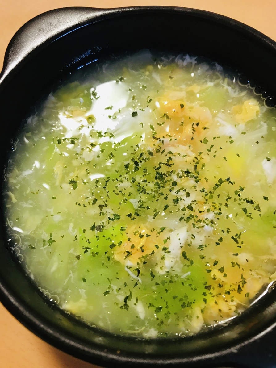 スープの素●キャベツのとろっと玉子スープの画像