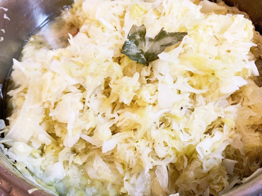 ピーナッツザワークラウトのコールスローのレシピ