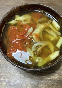 トマトと舞茸のスープ