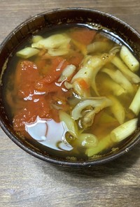 トマトと舞茸のスープ