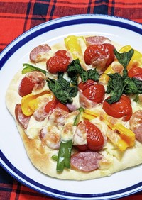 簡単、おいしいミニトマトのハートピザ