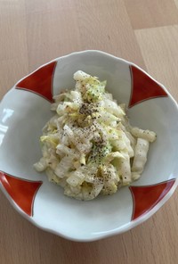 白菜の白い部分のサラダ